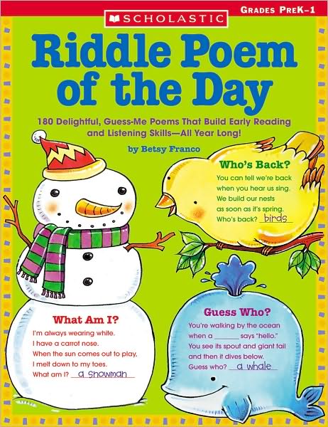 RIDDLE POEM OF THE DAY PREK-1