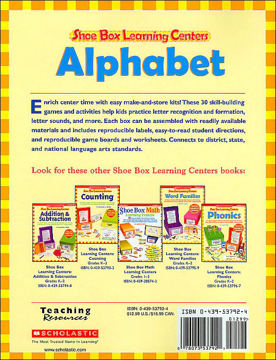 Shoe Box Learning Centers: Alphabet