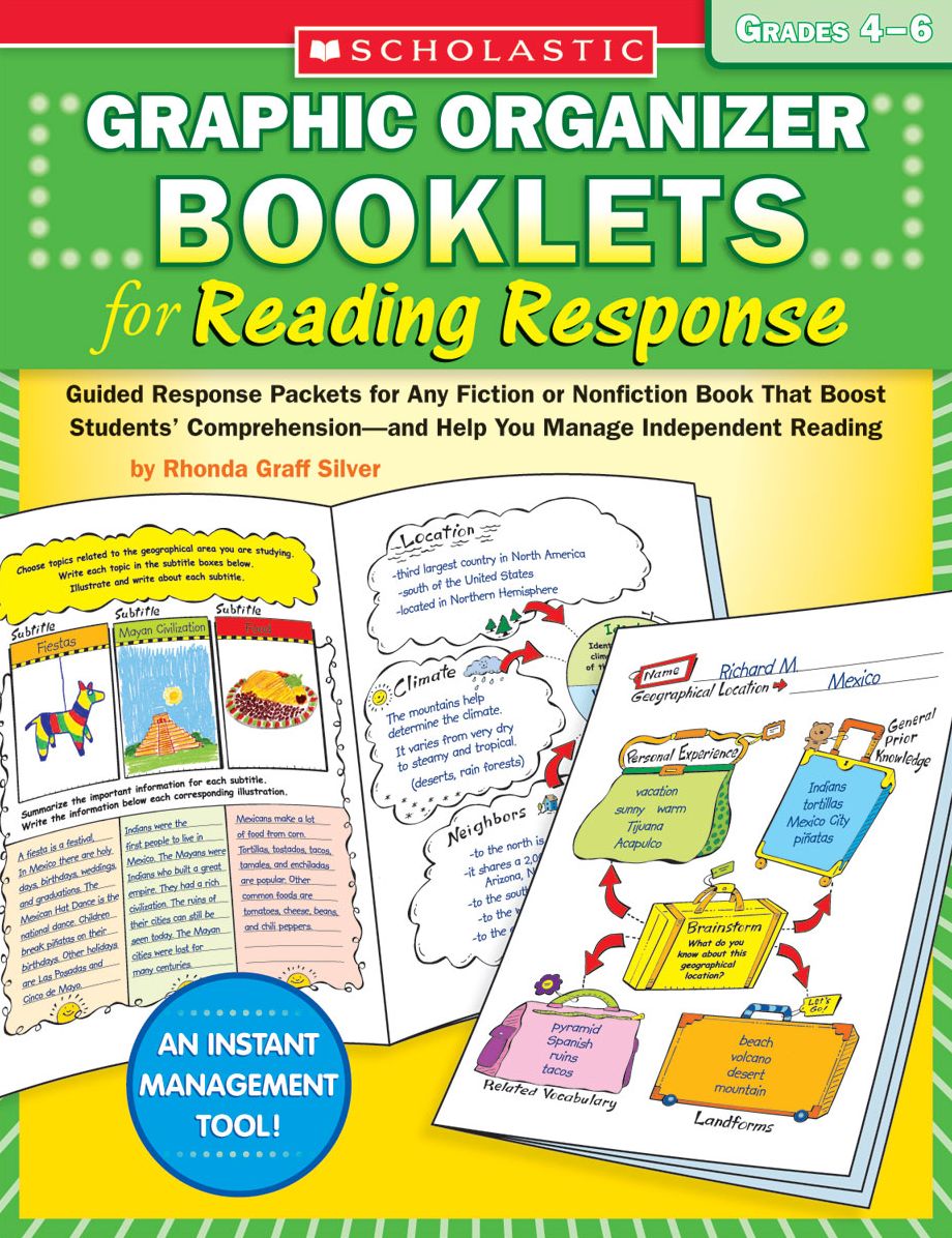 Graphic Organizer Booklets for Reading Response: Grades 4-6: Guided Response Packets for Any Fiction or Nonfiction Book That Boost Students' Comprehension-and Help You Manage Independent Reading