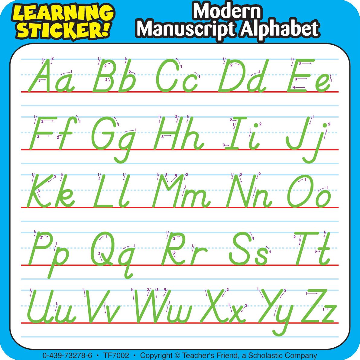 Modern Manuscript Alphabet