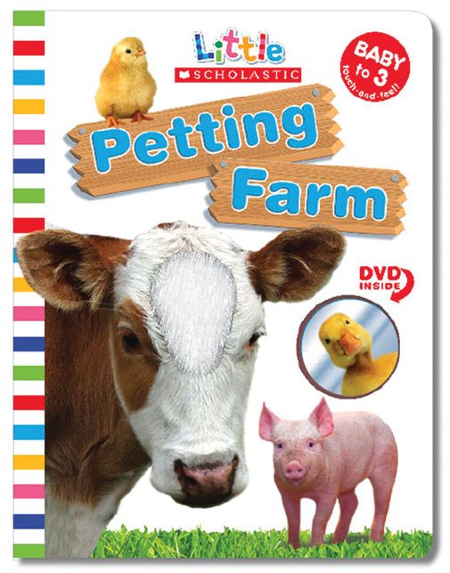 Petting Farm: Board Book and DVD Set (Little Scholastic Series)