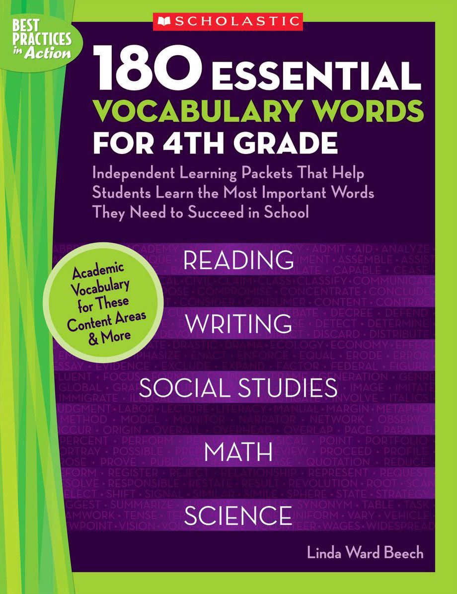 180 Essential Vocabulary Words: Independent Learning Packets That Help Students Learn the Most Important Words They Need to Succeed in School