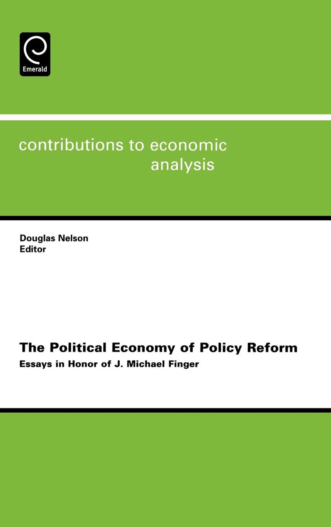 The Political Economy Of Policy Reform