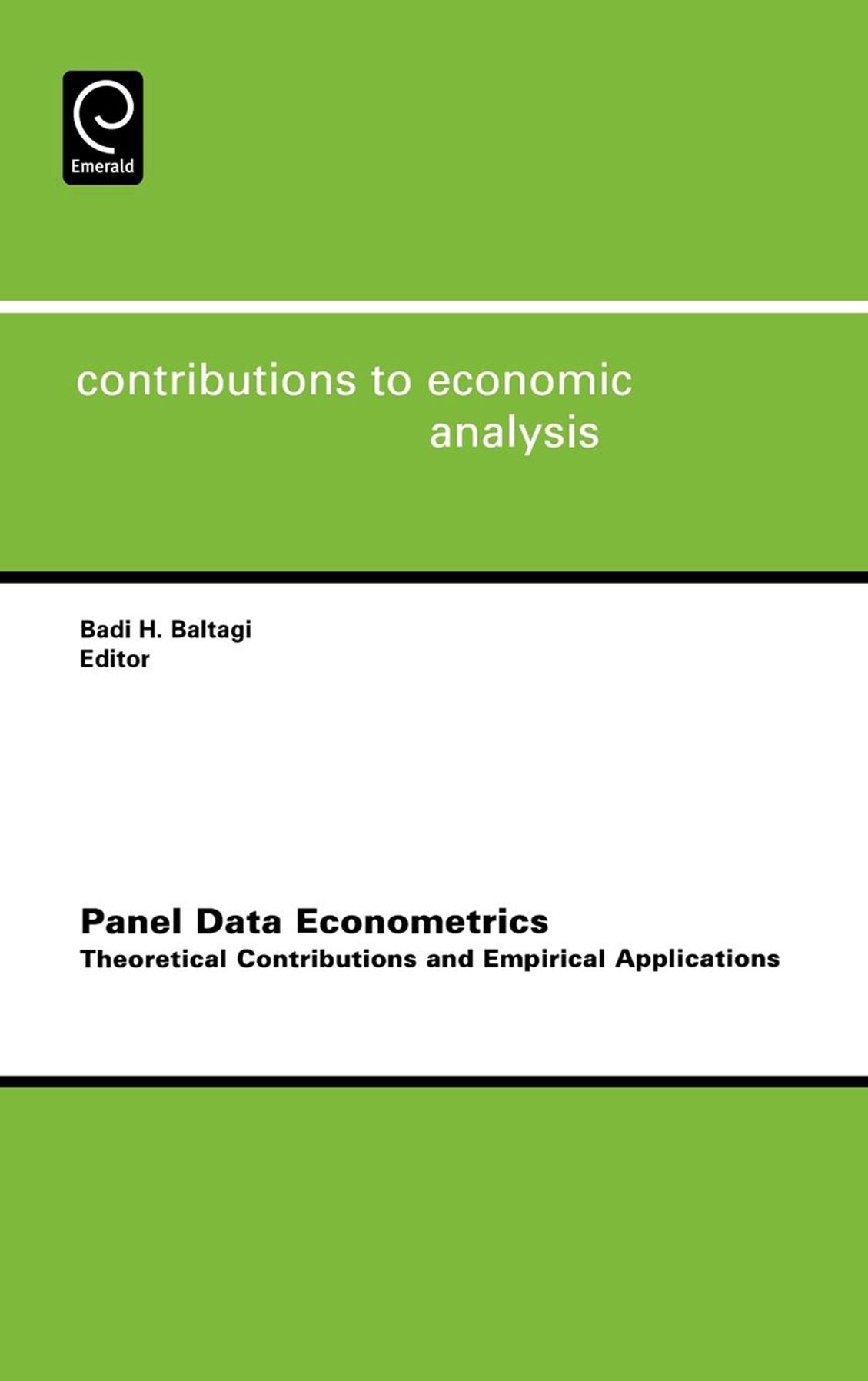 Panel Data Econometrics: Theoretical Contributions and Empirical Applications