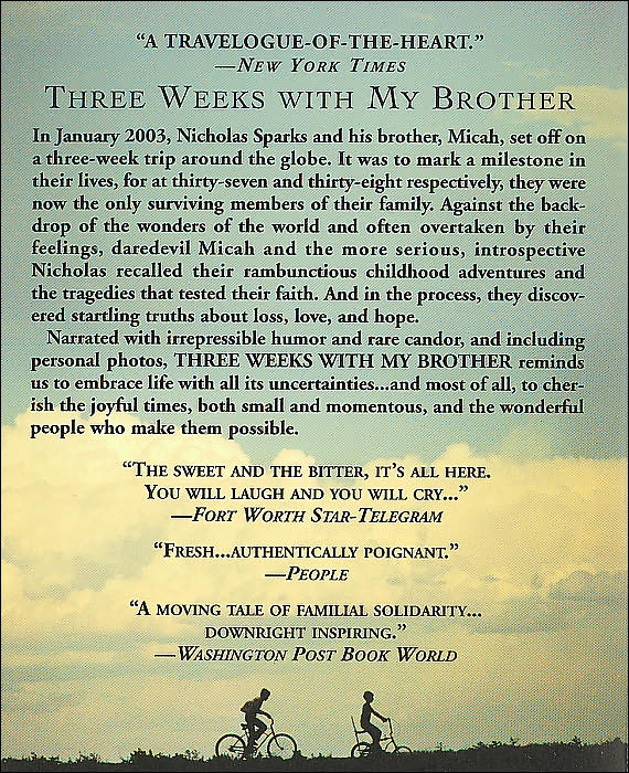 Three Weeks with My Brother