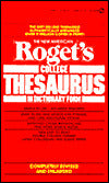 The New American Roget's College Thesaurus in Dictionary Form