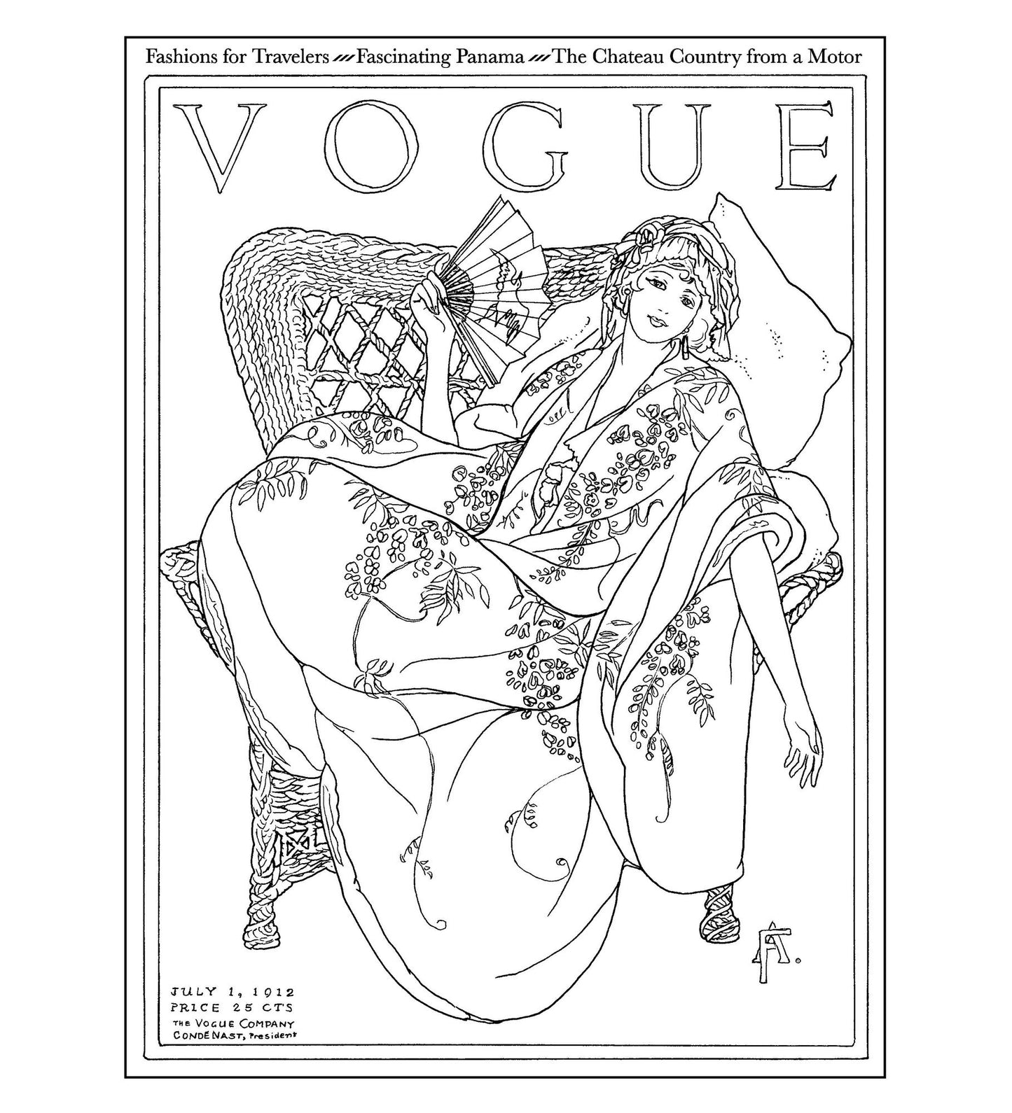 Vogue Colors A to Z: A Fashion Coloring Book