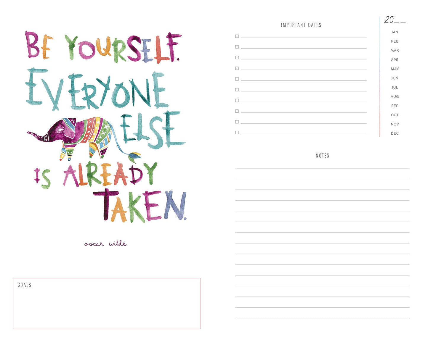Start Where You Are Week-at-a-Glance Diary