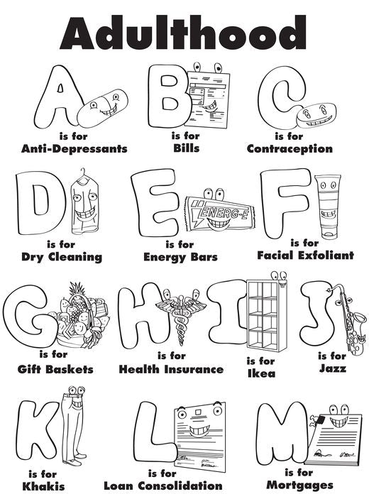 Coloring for Grown-Ups: The Adult Activity Book