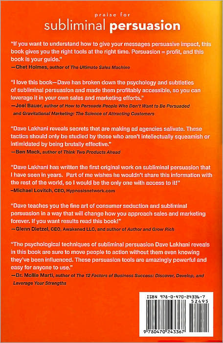 Subliminal Persuasion: Influence & Marketing Secrets They Don't Want You to Know