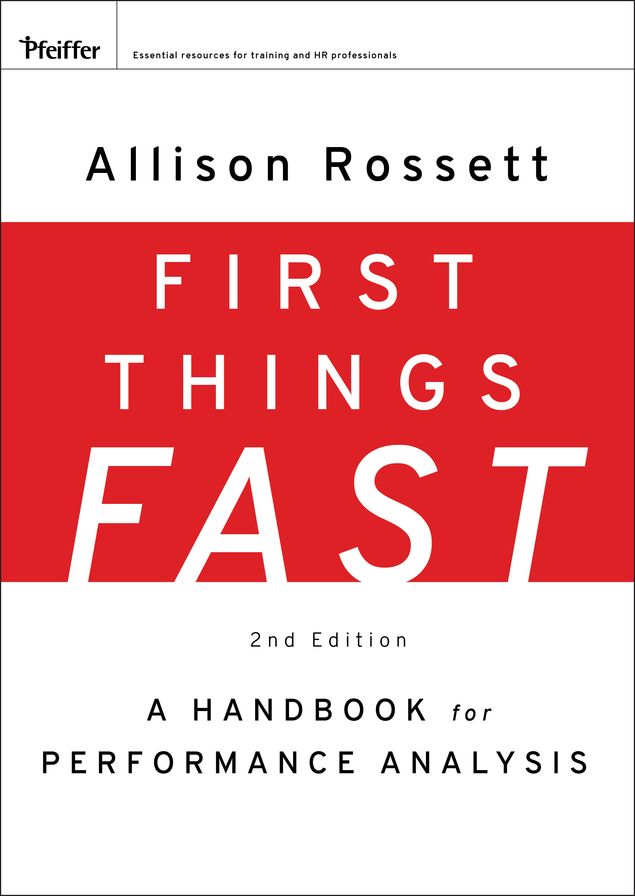 First Things Fast: A Handbook for Performance Analysis