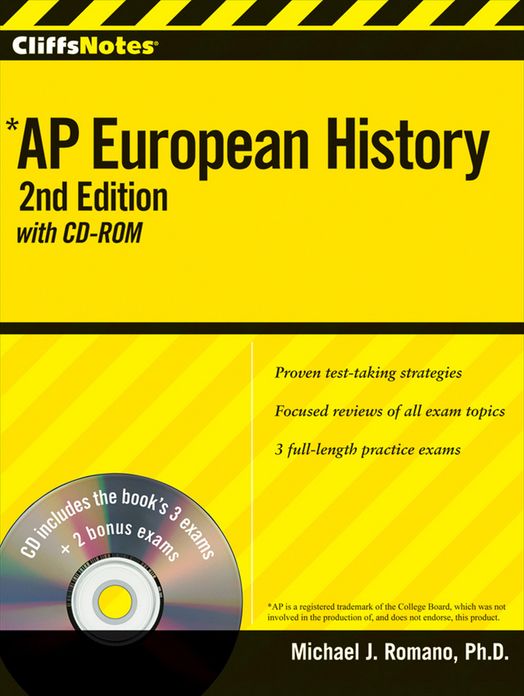 CliffsNotes AP European History with CD-ROM, 2nd Edition