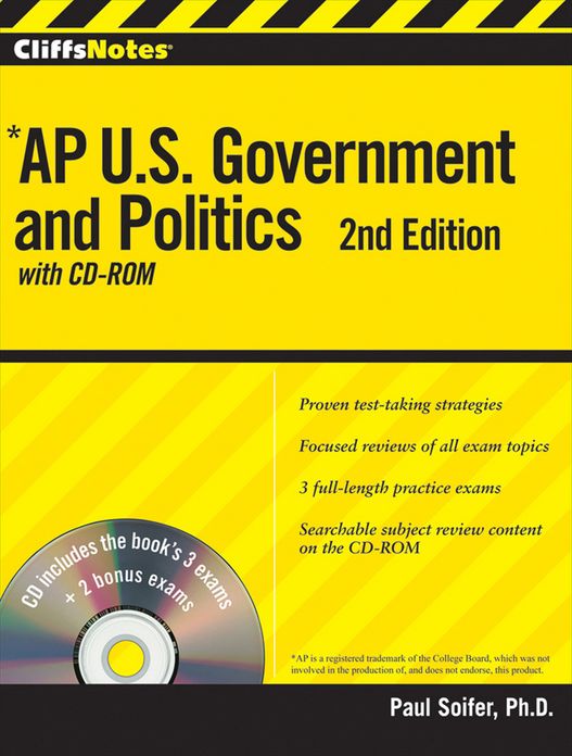 CliffsNotes AP U.S. Government and Politics with CD-ROM, 2nd Edition