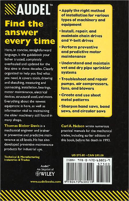 Audel Millwright's and Mechanic's Guide (Audel Technical Trades Series)