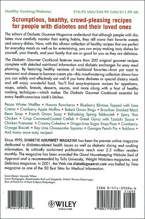Diabetic Gourmet Cookbook: More Than 200 Healthy Recipes from Homestyle Favorites to Restaurant Classics