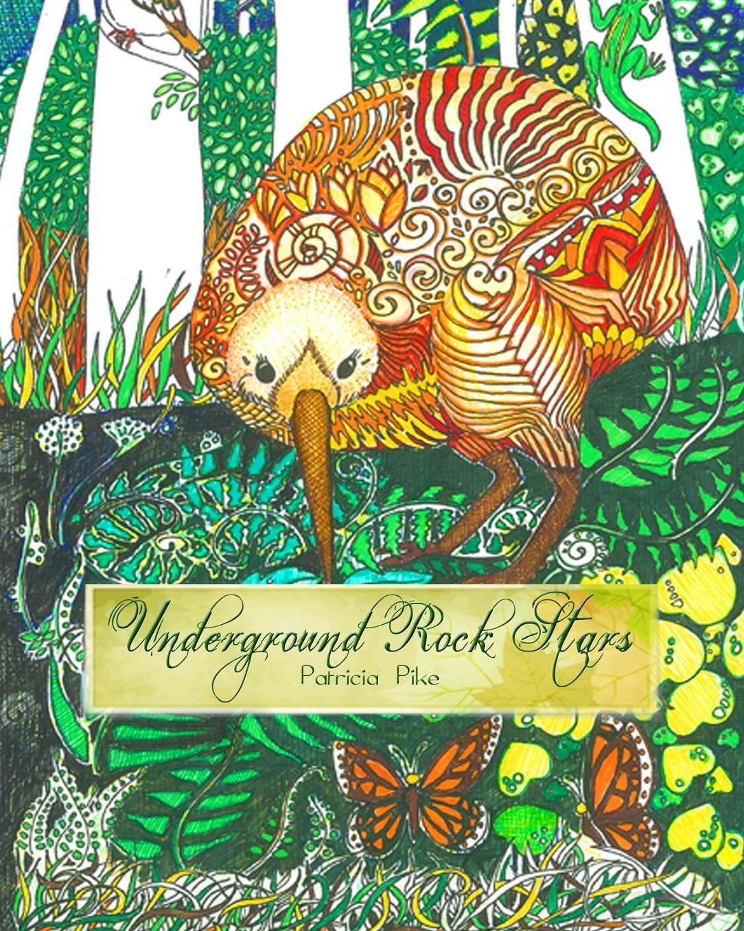 Underground Rock Stars: Adult colouring book