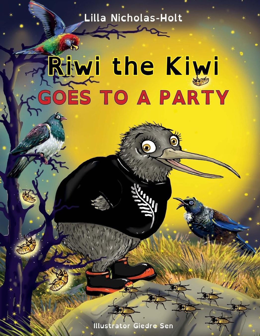 Riwi the Kiwi (OpenDyslexic): Goes to a Party