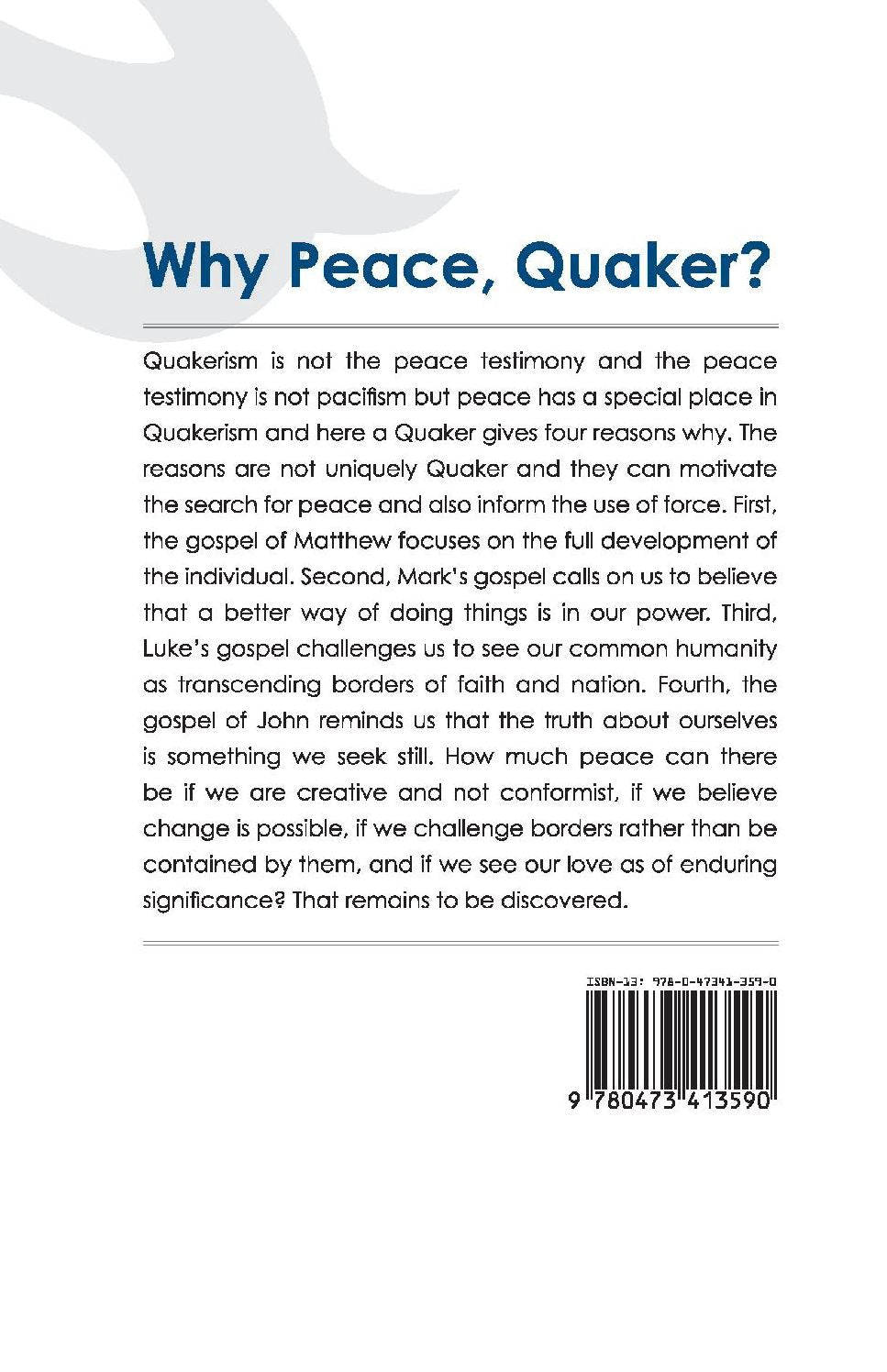 Why Peace, Quaker?