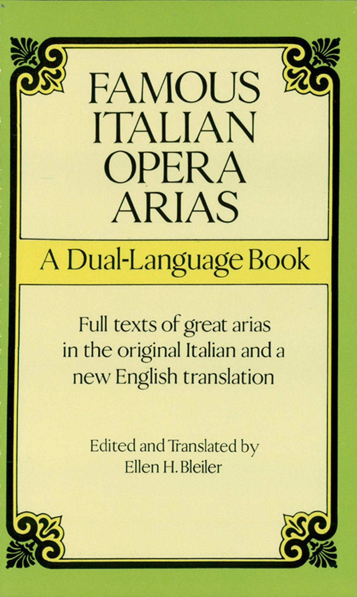 Famous Italian Opera Arias: A Dual-Language Book