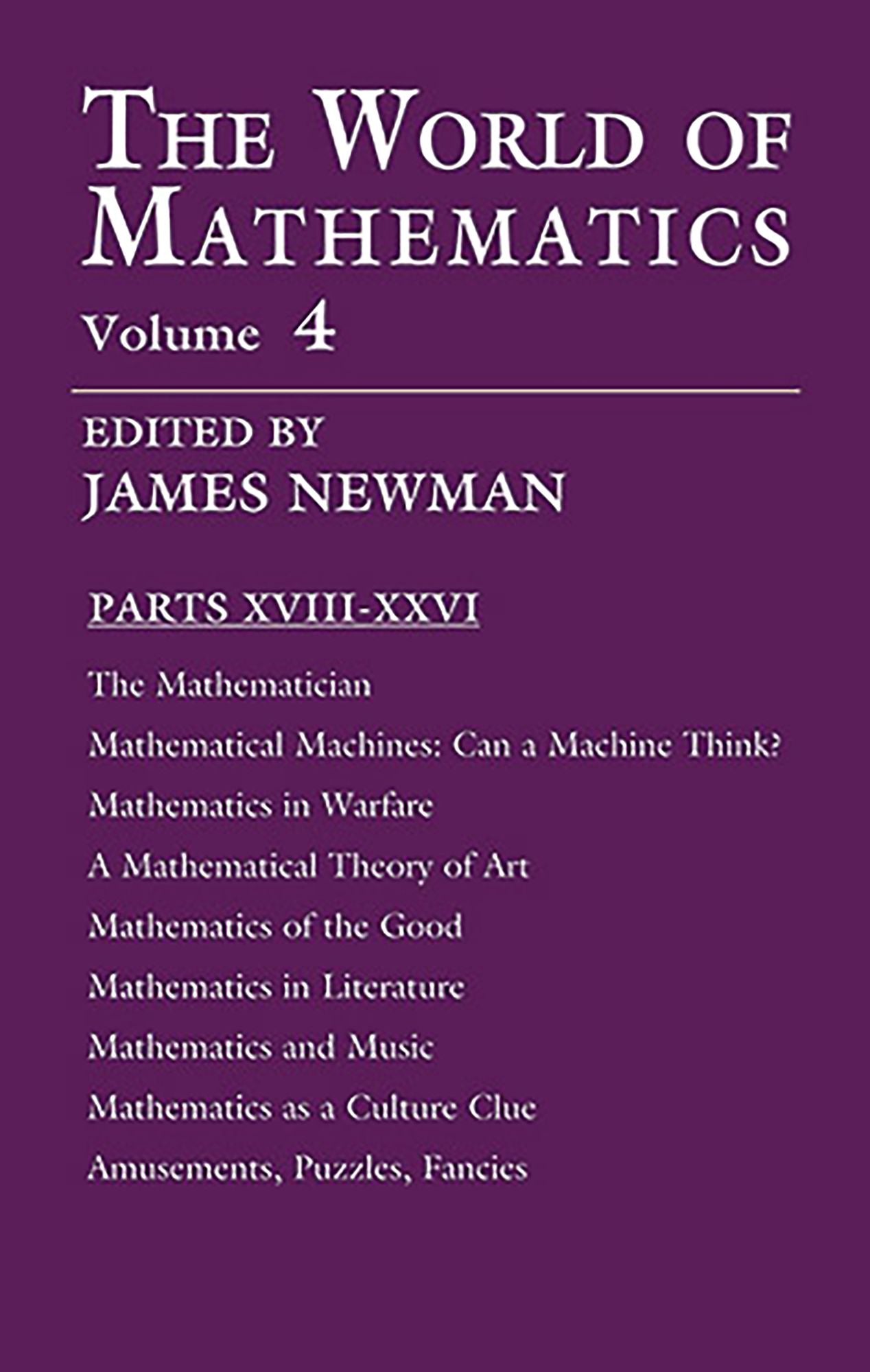 The World of Mathematics, Volume 4