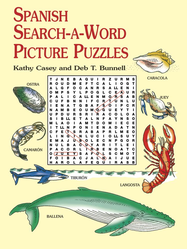 Spanish Search-a-Word Picture Puzzles