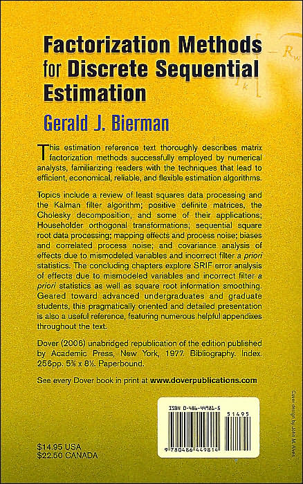 Factorization Methods for Discrete Sequential Estimation