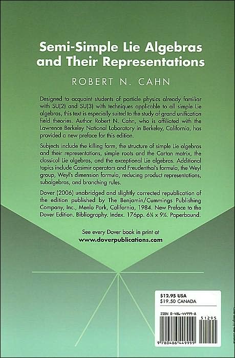 Semi-Simple Lie Algebras and Their Representations