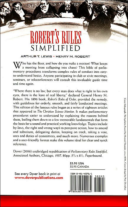 Robert's Rules Simplified
