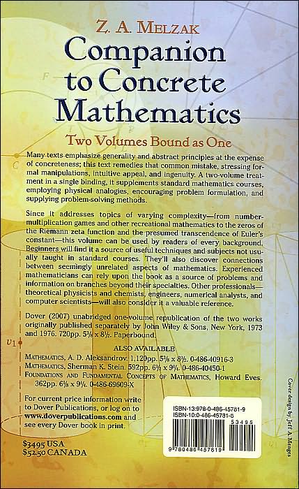 Companion to Concrete Mathematics: Mathematical Techniques and Various Applications