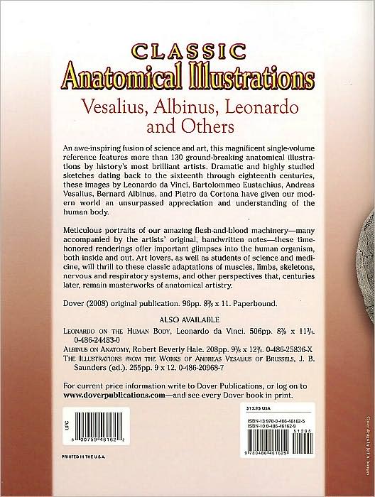 Classic Anatomical Illustrations (Dover Pictorial Archive Series)