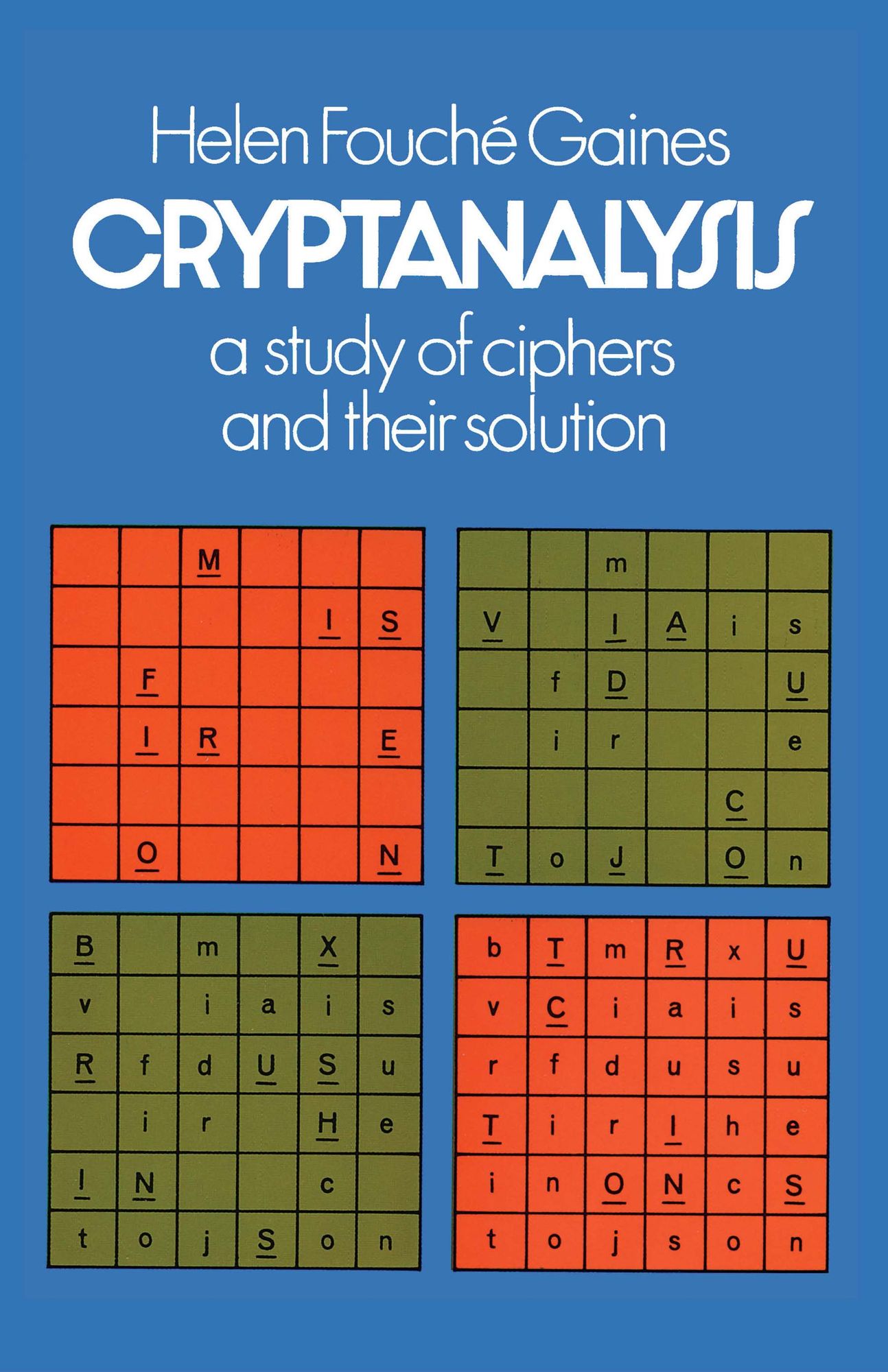Cryptanalysis: A Study of Ciphers and Their Solution