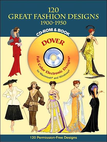 120 Great Fashion Designs, 1900-1950