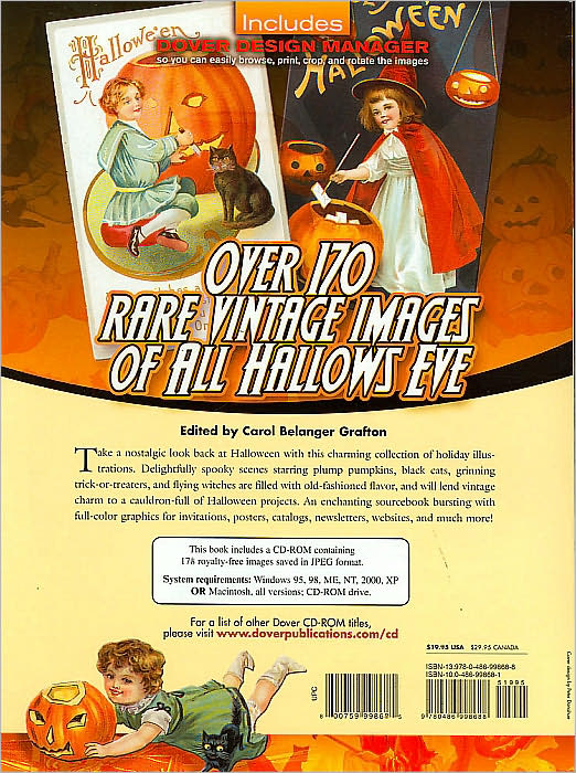 Old-Time Halloween Illustrations CD-ROM and Book