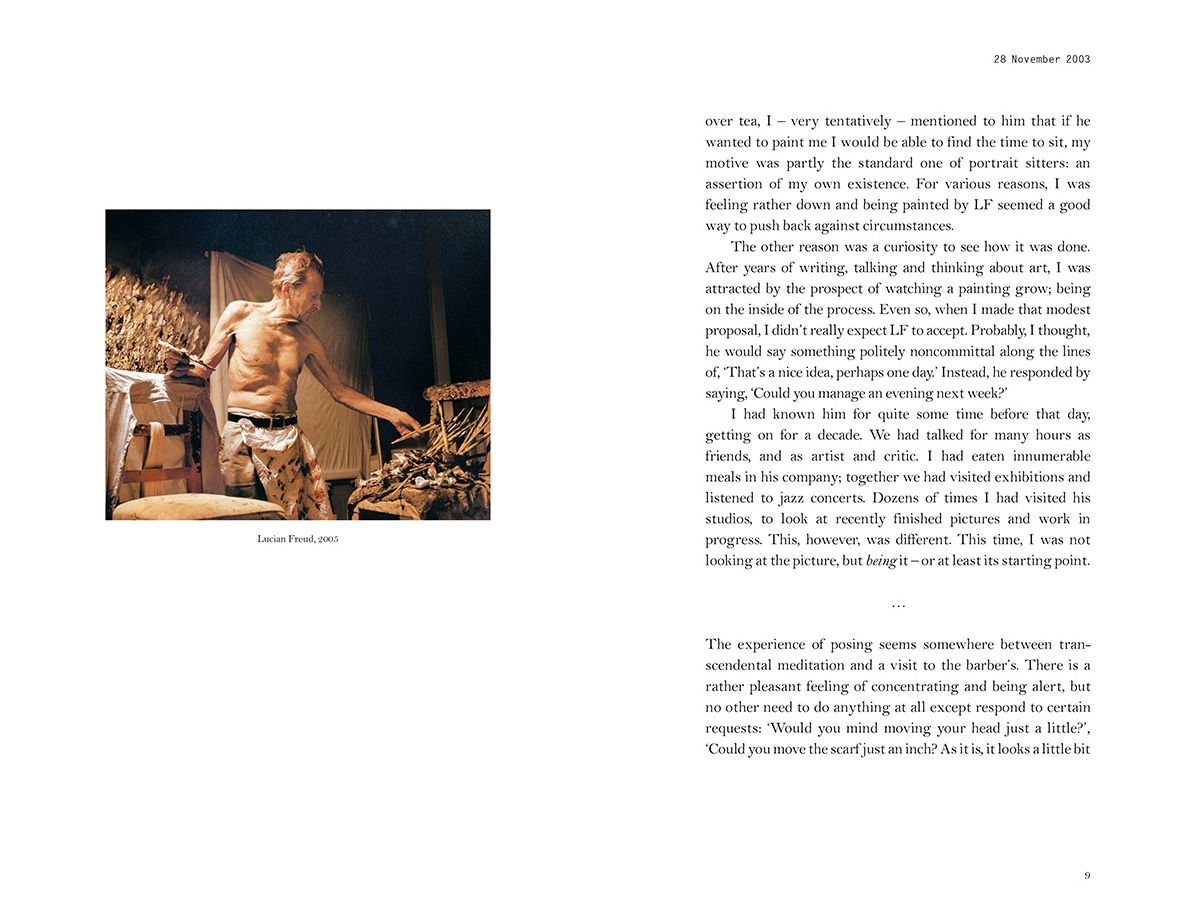Man with a Blue Scarf: On Sitting for a Portrait by Lucian Freud