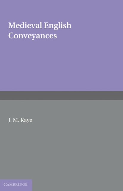 Medieval English Conveyances