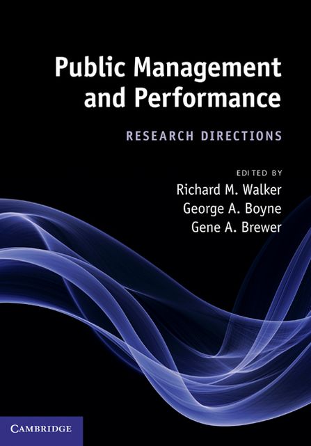 Public Management and Performance: Research Directions