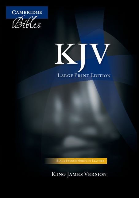 KJV Large Print Text Black French Morocco KJ653T