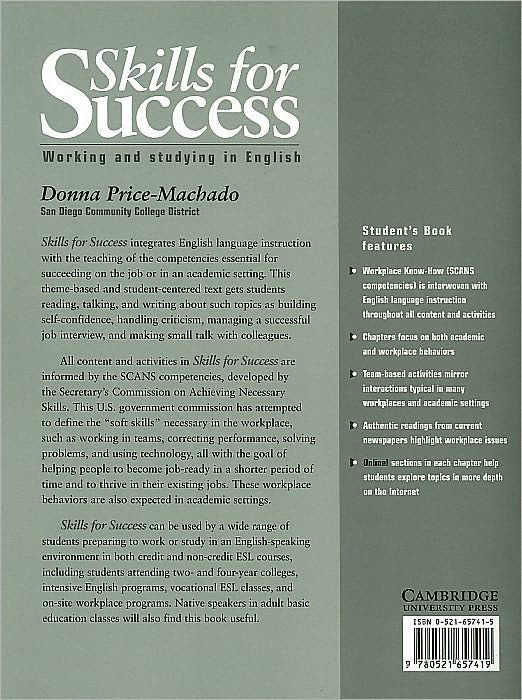 Skills for Success: Working and Studying in English