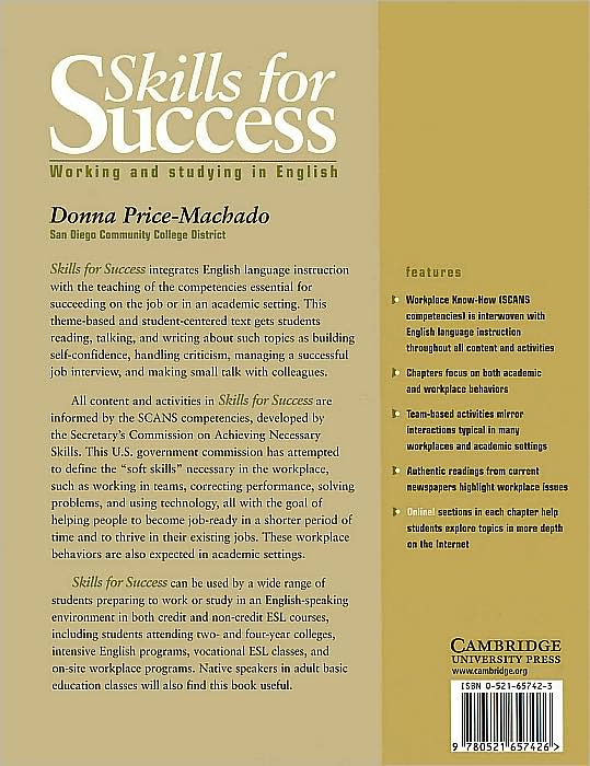 Skills for Success: Working and Studying in English