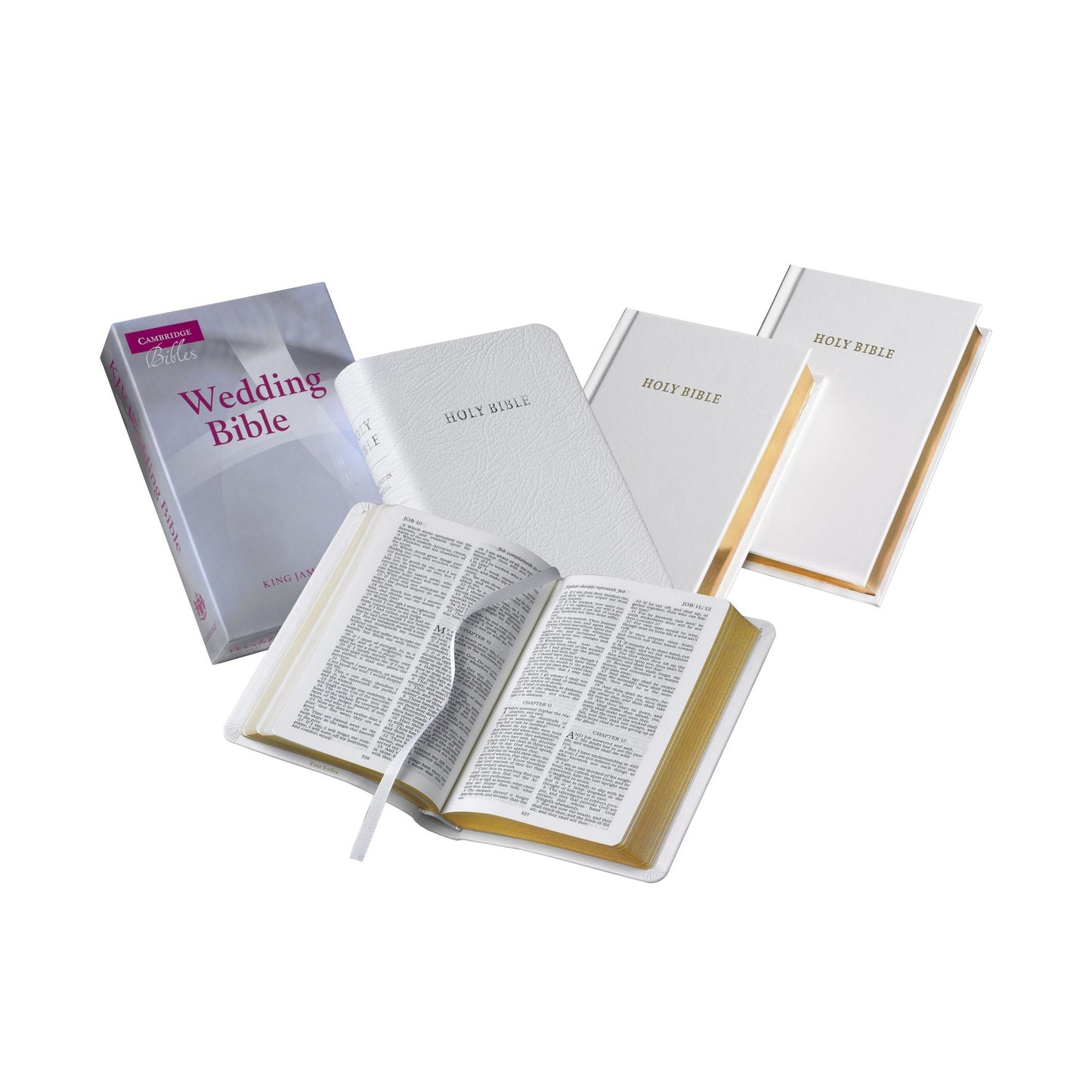 KJV Wedding Bible White French Morocco KJ223T