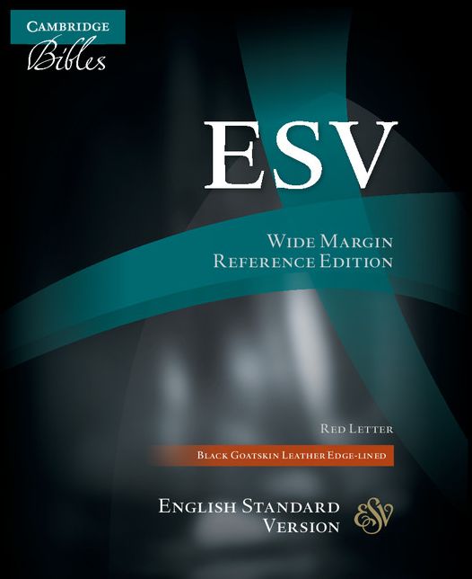 ESV Wide-Margin Reference Black Goatskin ES746:XRM