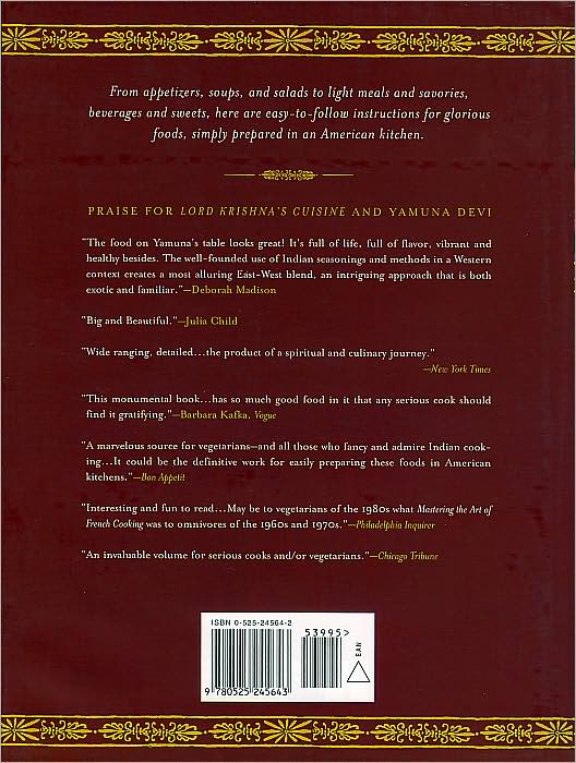 Lord Krishna's Cuisine: The Art of Indian Vegetarian Cooking