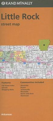 Little Rock Streets, Arkansas Map