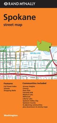 Spokane Streets, Washington Map