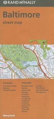Baltimore Streets, Maryland Map