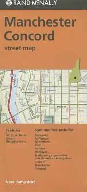 Manchester Streets, New Hampshire Map