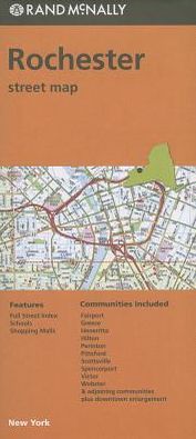 Rochester Streets, New York Map