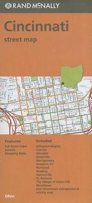 Folded Map Cincinnati Oh