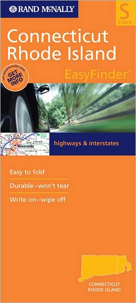 Rand McNally Connecticut/Rhode Island EasyFinder Map