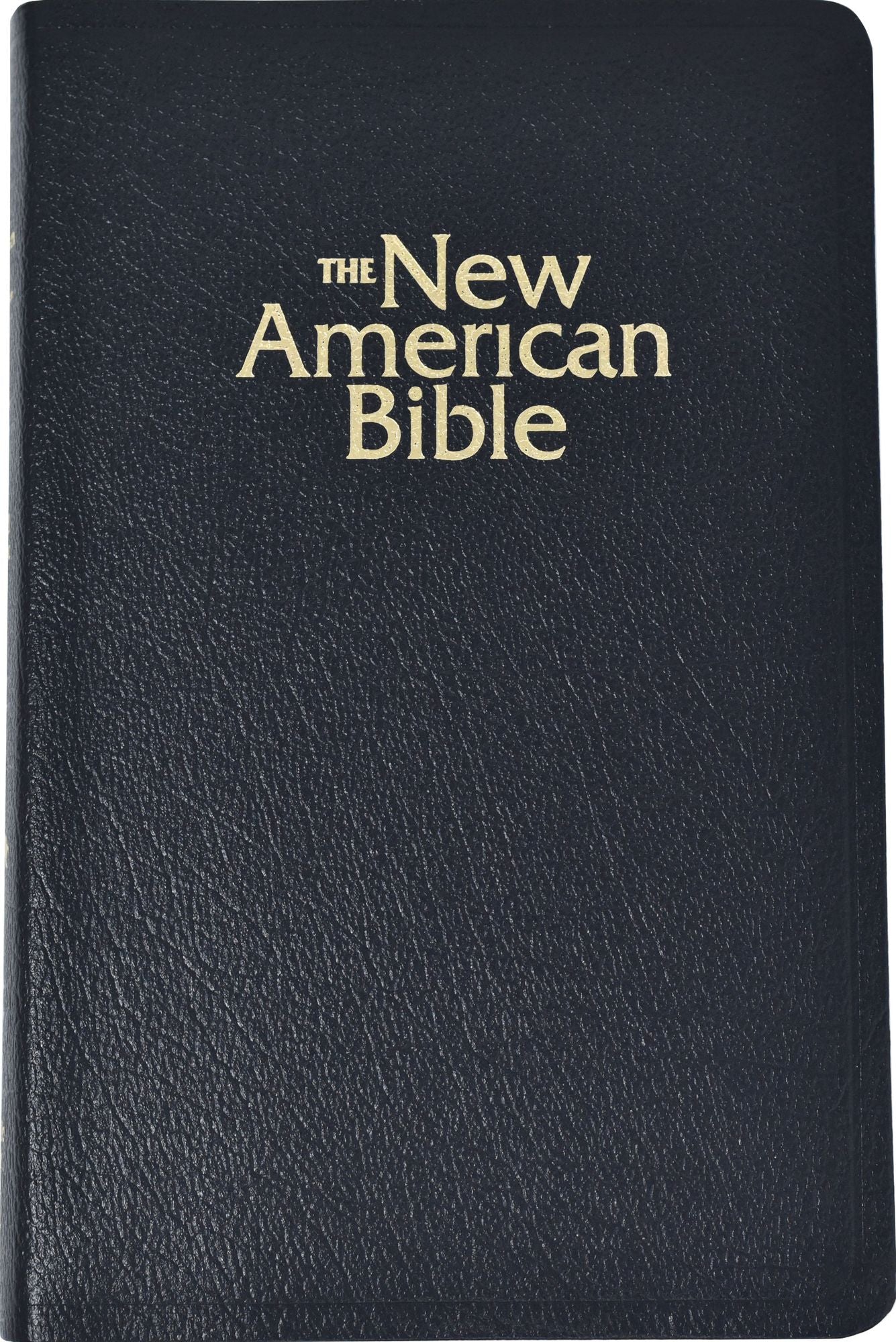 Deluxe Catholic Gift Bible: New American Bible (NAB), black bonded leather, thumb indexed, words of Christ in red